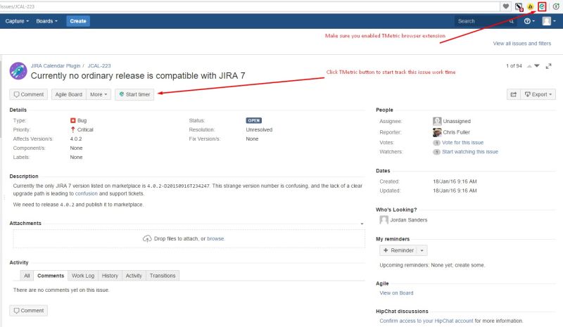 button called Start timer